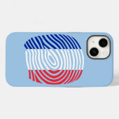 France DNA Case-Mate iPhone Case (Achterkant (horizontaal))
