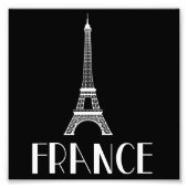 France Eiffel Tower Foto Afdruk (Voorkant)