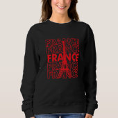 France Eiffel Tower I Love Paris French Love Frenc Trui (Voorkant)