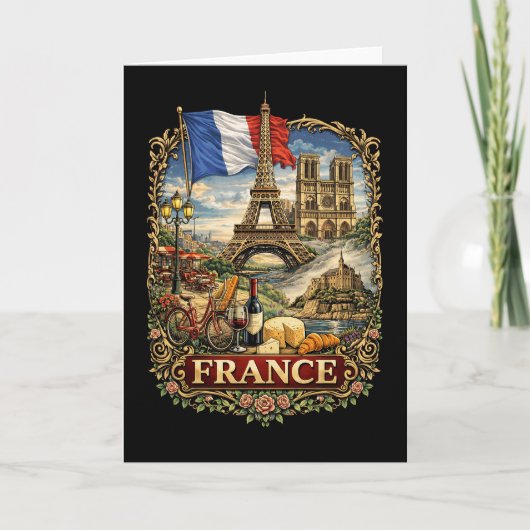 France Feestdagen Kaart (Voorkant)