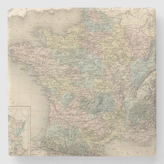 France Feodale Stenen Onderzetter (Voorkant)