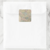 France Feodale Vierkante Sticker (Tas)