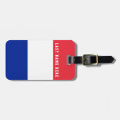 France Flag Bagagelabel (voeg je adres toe op de a (Voorkant horizontaal)