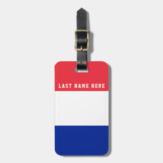 France Flag Bagagelabel (voeg je adres toe op de a