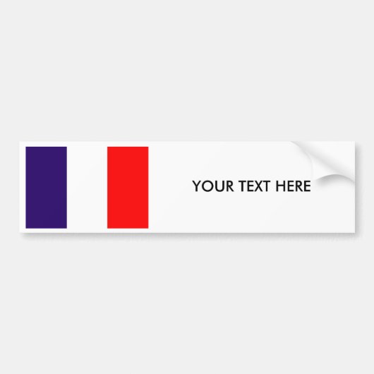 FRANCE FLAG Bumpersticker (Voorkant)