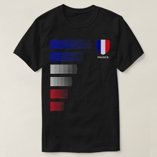 France Flag Emblem Patriotic French National Pride T-shirt (Design voorkant)