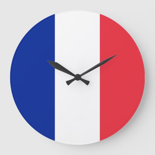France Flag Grote Klok (Voorkant)