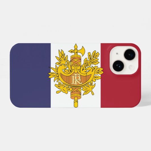 France flag phone case iPhone hoesje (Achterkant horizontaal)