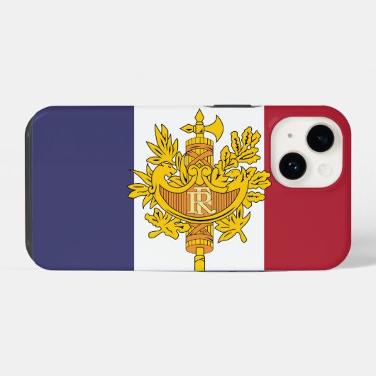 France flag phone case iPhone hoesje (Achterkant horizontaal)