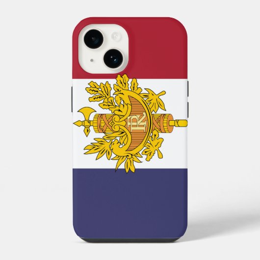 France flag phone case iPhone hoesje (Achterkant)