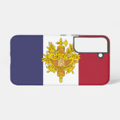 France flag phone case samsung galaxy hoesje (Achterkant horizontaal)