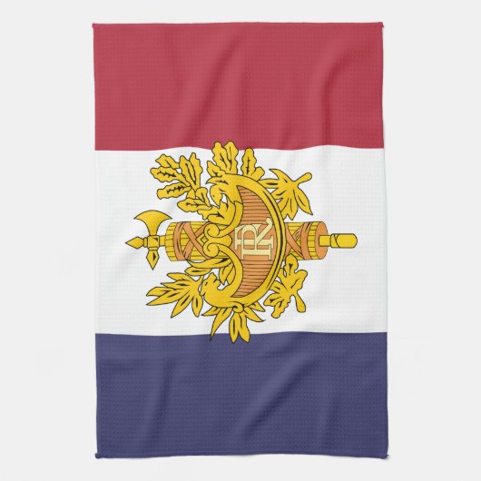 France flag phone case theedoek (Verticaal)