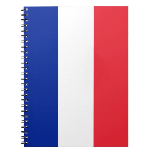 France Flag Spiral Photo Notitieboek (Voorkant)