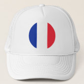 France Flag Trucker Hat Trucker Pet (Voorkant)