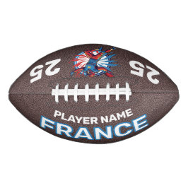 France Football Dynamic Quarterback Patriotic Art