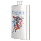 France Football Dynamic Quarterback Patriotic Art Flacon (Links)