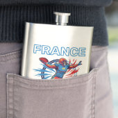 France Football Dynamic Quarterback Patriotic Art Flacon (Voorbeeld)