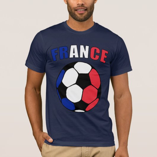 France Footy (Donker) T-shirt (Voorkant)