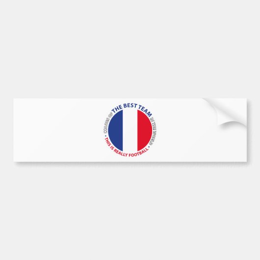 France Frankreich Art Shield Bumpersticker (Voorkant)