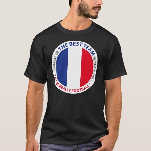 France Frankreich Art Shield T-shirt (Voorkant)