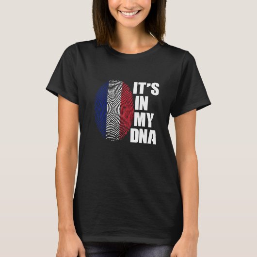 France French Flag Paris French Parents Travel Gui T-shirt (Voorkant)