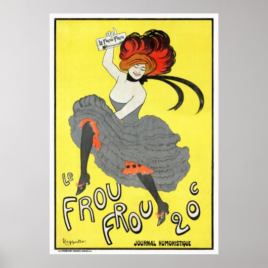 France Frou  Adverteren Poster teruggezet (Voorkant)