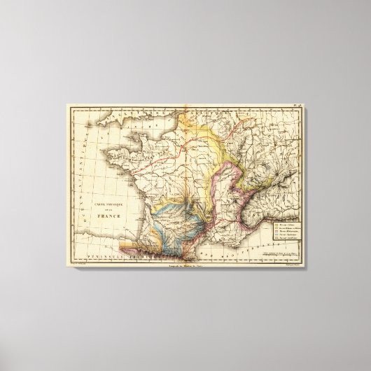 France fysique canvas afdruk (Voorkant)