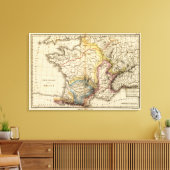 France fysique canvas afdruk (Insitu (Woonkamer))