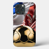 FRANCE Gold Metallic Voetbal I-Phone case (Achterkant)