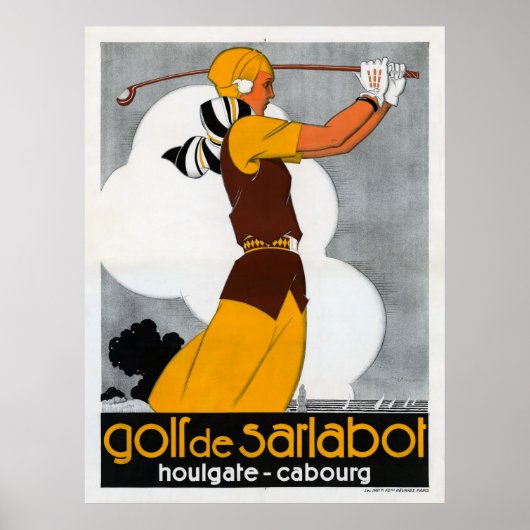 France Golf  Adverteren Poster herstelde (Voorkant)