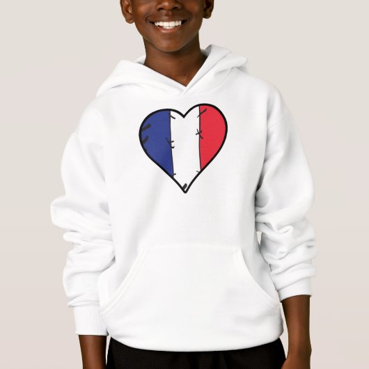 France Heart French Flag (Voorkant)