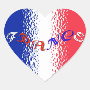 France Heart Sticker