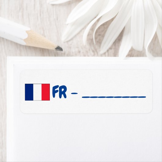 France id postcrossing etiket (Insitu)