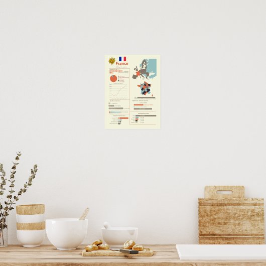 France Infographic Poster (Keuken)