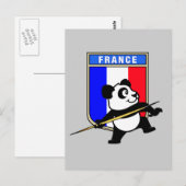 France Javelin Panda Briefkaart (Voorkant / Achterkant)