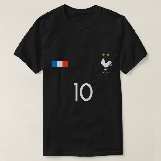 FRANCE JERSEY SHIRT 10 FRANS FOOTBALL SOCCER MANNE (Design voorkant)