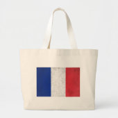 France Large Canvas tas (Voorkant)