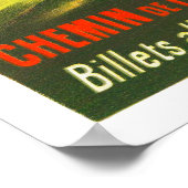 France Le Mont Blanc Travel Poster hersteld (Hoek)