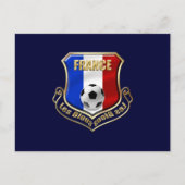France les Bleus Logo Shield Emblem Briefkaart (Voorkant)