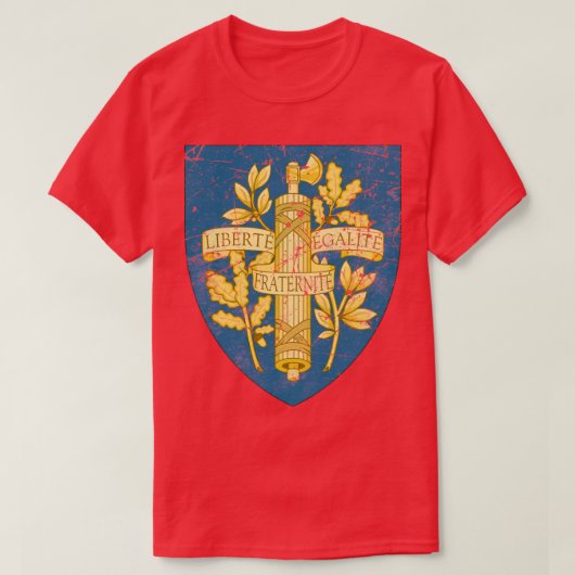 France Liberte Egalite Fraternite T-shirt (Design voorkant)