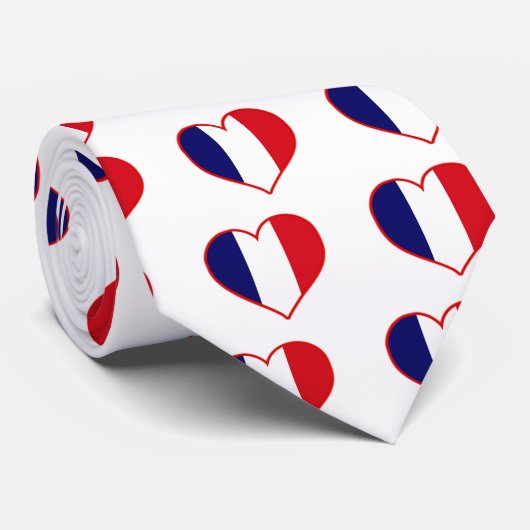 France Love Stropdas (Opgerold)