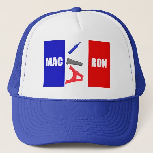 France_Macron Trucker Hat Pet (Voorkant)