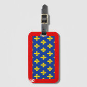 France Maine Flag Luggage Tag Bagagelabel (Voorkant (verticaal))