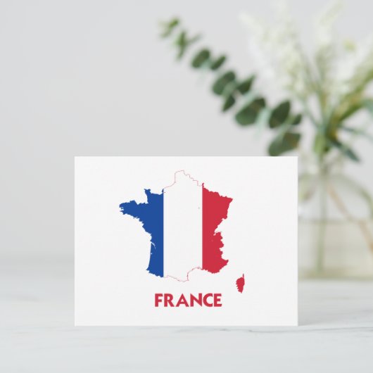 FRANCE MAP BRIEFKAART (Staand voorkant)
