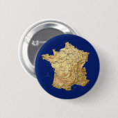 France Map Button (Voorkant /achterkant)