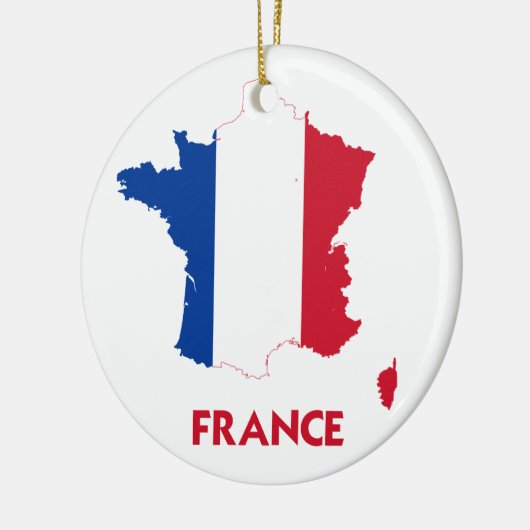 FRANCE MAP KERAMISCH ORNAMENT (Links)