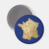 France Map Magnet (Voorkant / Achterkant)