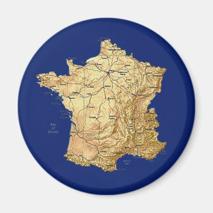 France Map Magnet