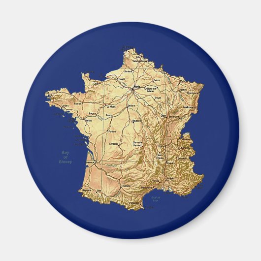 France Map Magnet (Voorkant)