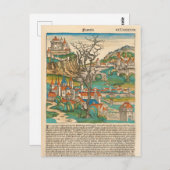 France Neurenberg Chronicle 1493 Briefkaart (Voorkant / Achterkant)